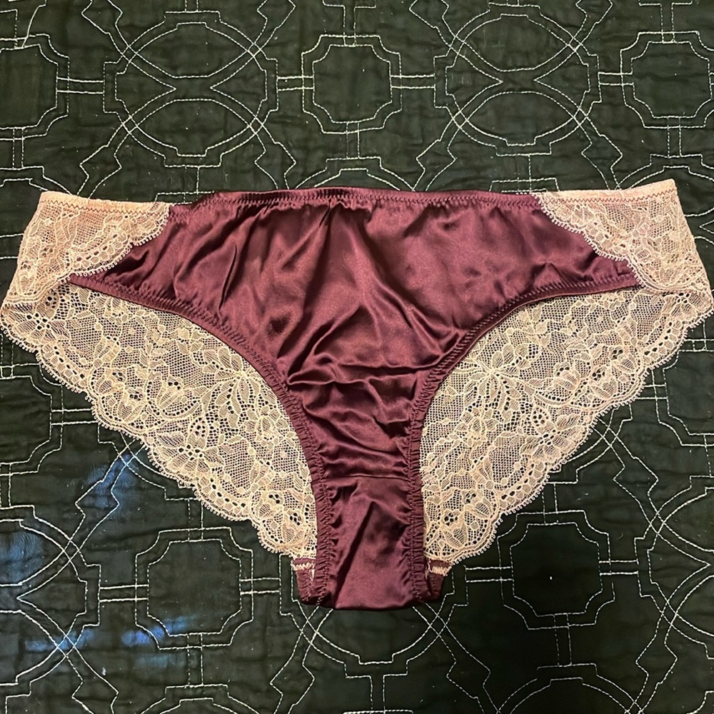 Samantha Chang silk & lace bikini panties